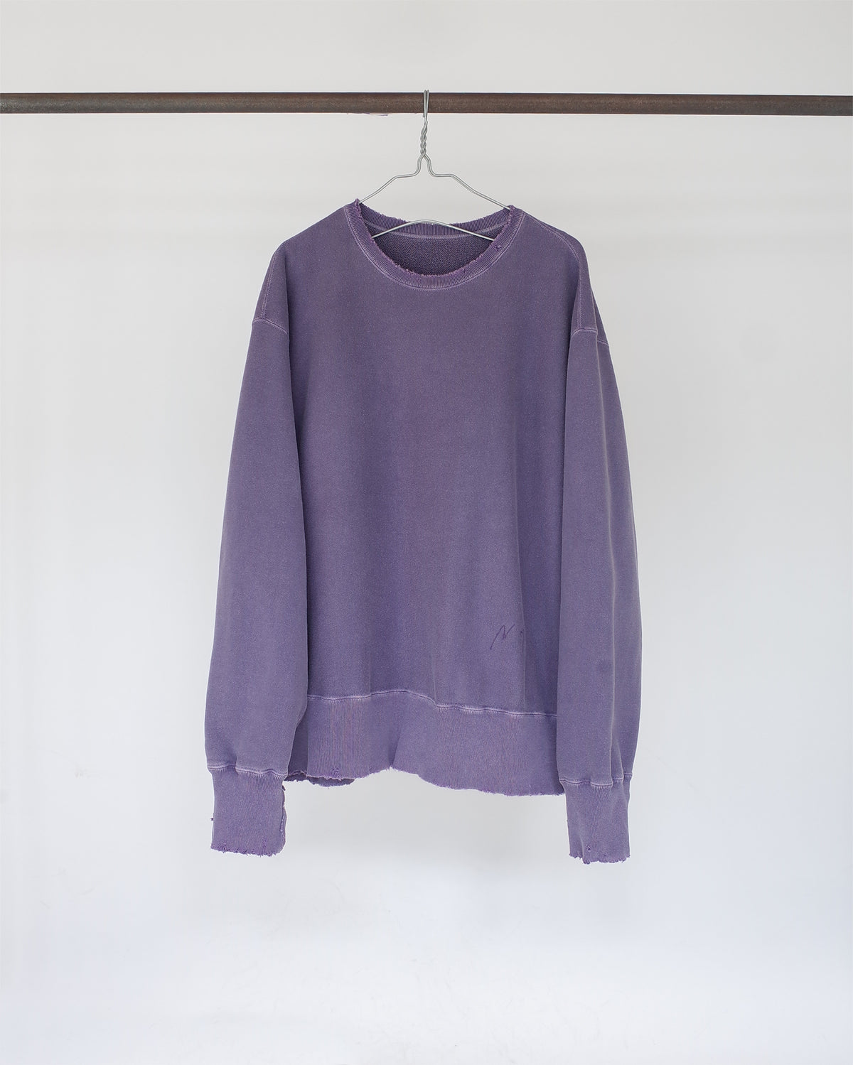 DAMAGE SWEAT SHIRT(DUSKY PURPLE) – ANCELLM