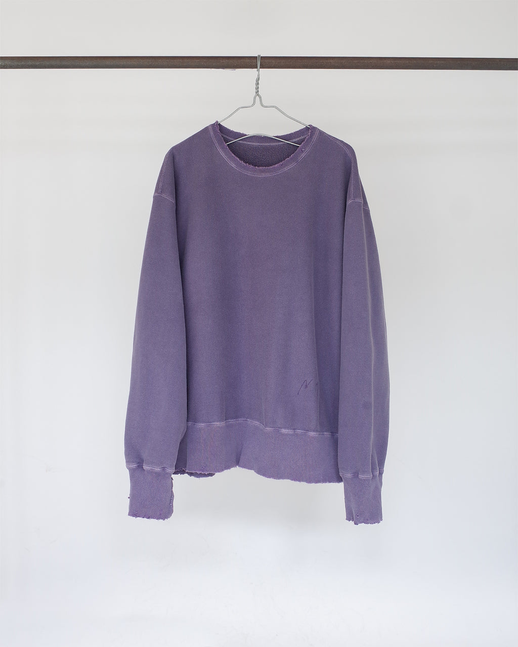 DAMAGE SWEAT SHIRT(DUSKY PURPLE)