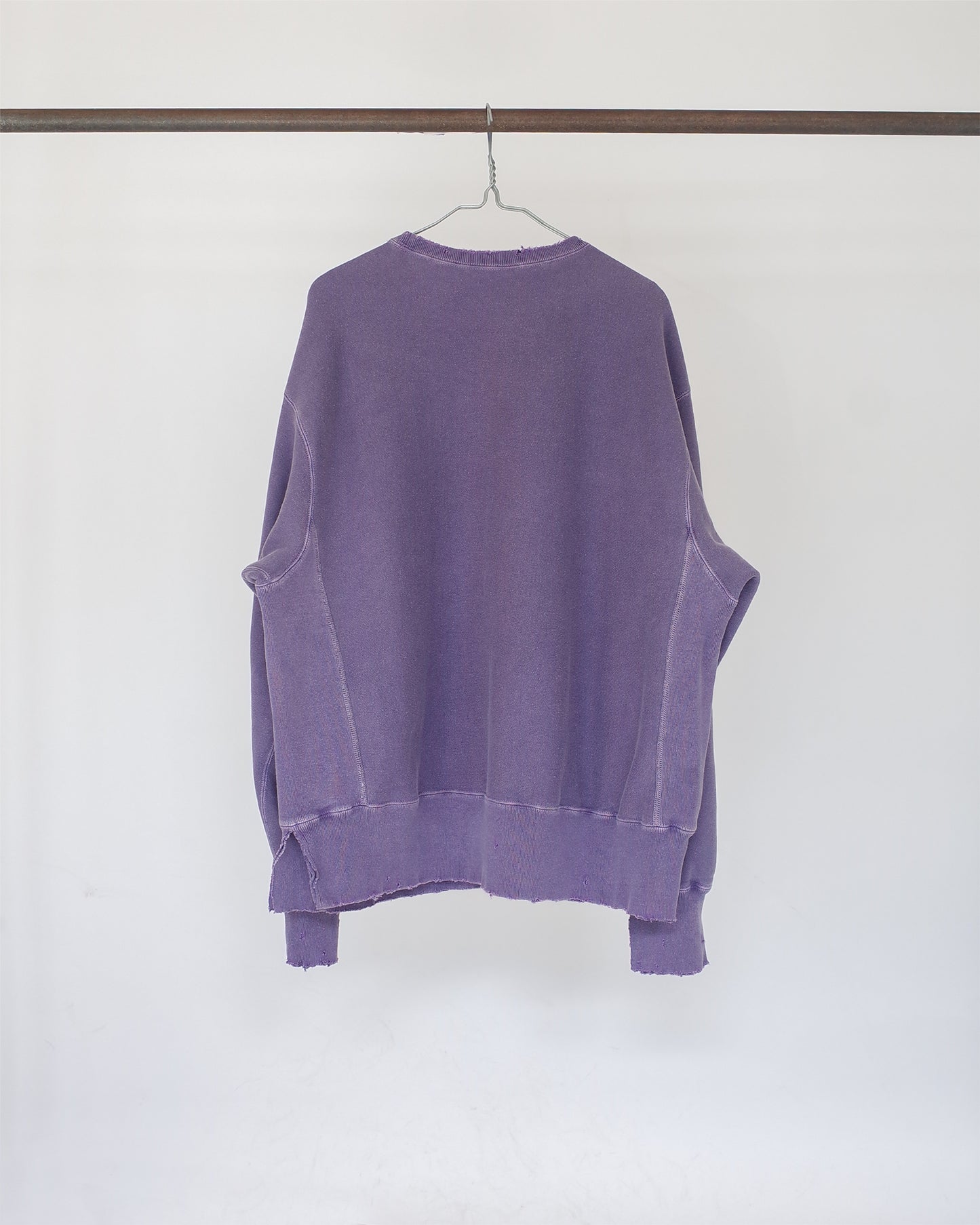 DAMAGE SWEAT SHIRT(DUSKY PURPLE)