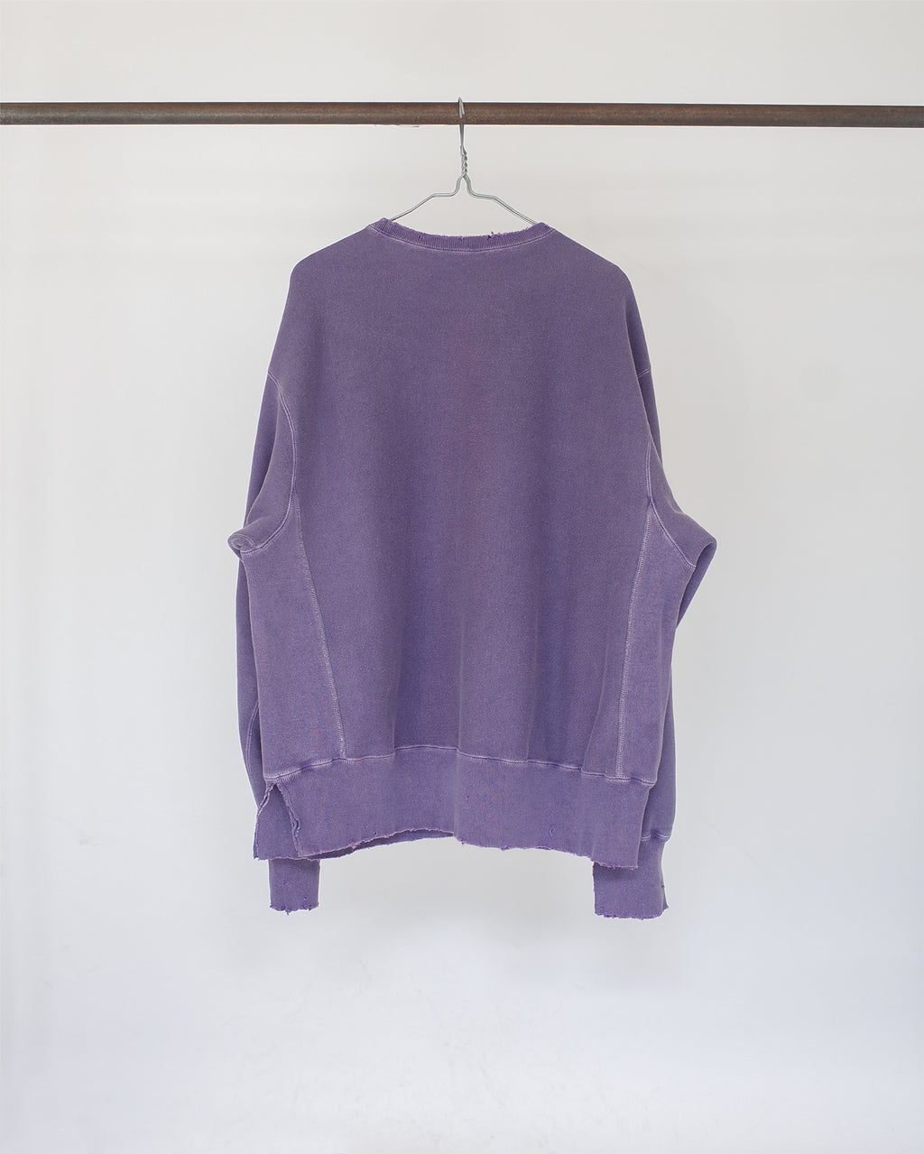 DAMAGE SWEAT SHIRT(DUSKY PURPLE)