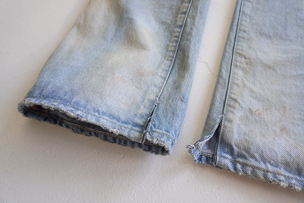 CRASH SELVEDGE SHOE CUT 5P DENIM PANTS – ANCELLM CRASH SELVEDGE SHOE CUT 5P DENIM PANTS – ANCELLM