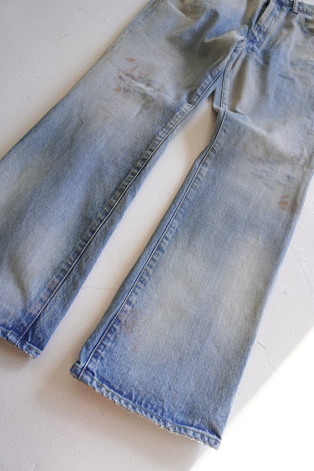 AGING SELVEDGE SHOE CUT 5P DENIM PANTS – ANCELLM AGING SELVEDGE SHOE CUT 5P DENIM PANTS – ANCELLM