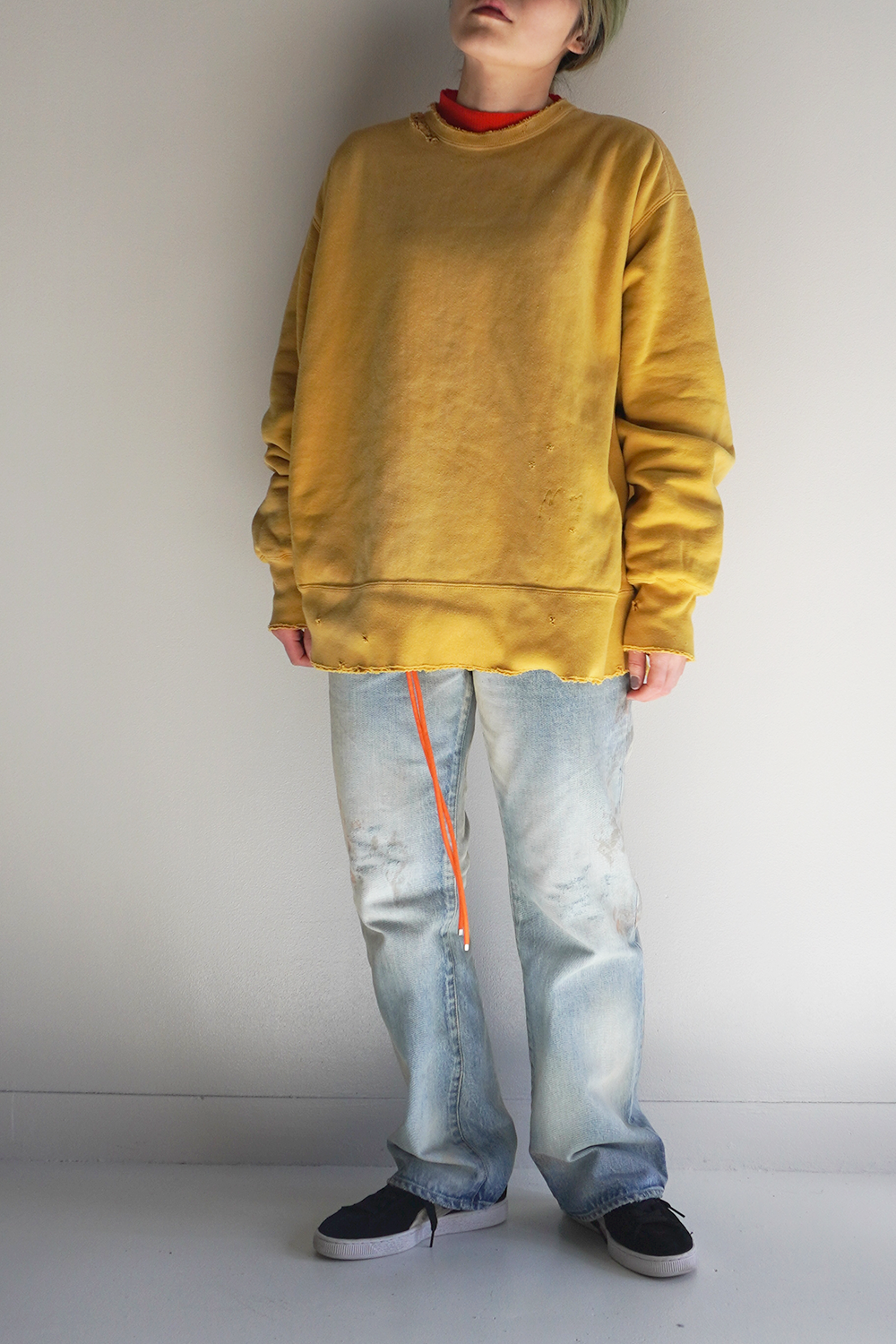 AGING SELVEDGE SHOE CUT 5P DENIM PANTS – ANCELLM AGING SELVEDGE SHOE CUT 5P DENIM PANTS – ANCELLM