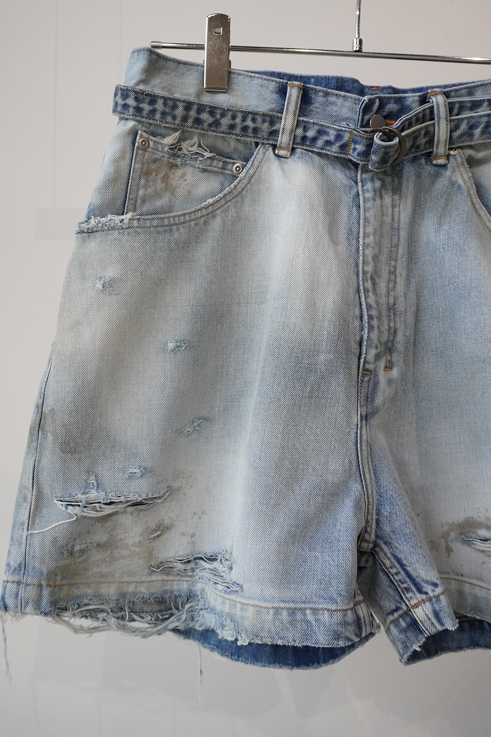 CRASH DENIM SHORTS(INDIGO) – ANCELLM CRASH DENIM SHORTS(INDIGO) – ANCELLM