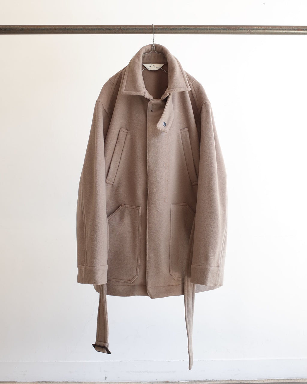 MELTON HALF LENGTH JACKET(GREIGE)