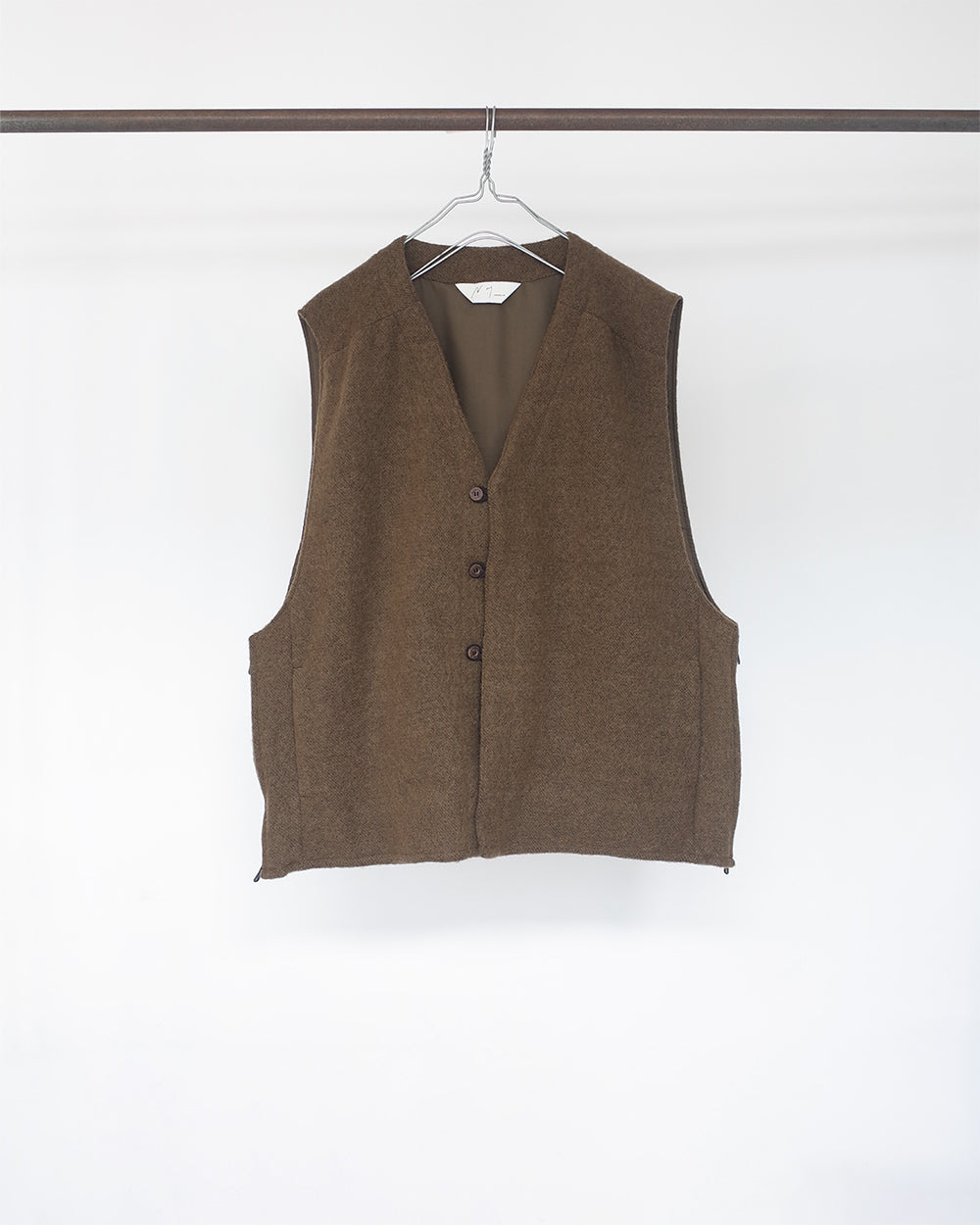 SHAGGY OVER VEST(KHAKI)