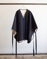 QUILTING OVER PONCHO (NAVY)