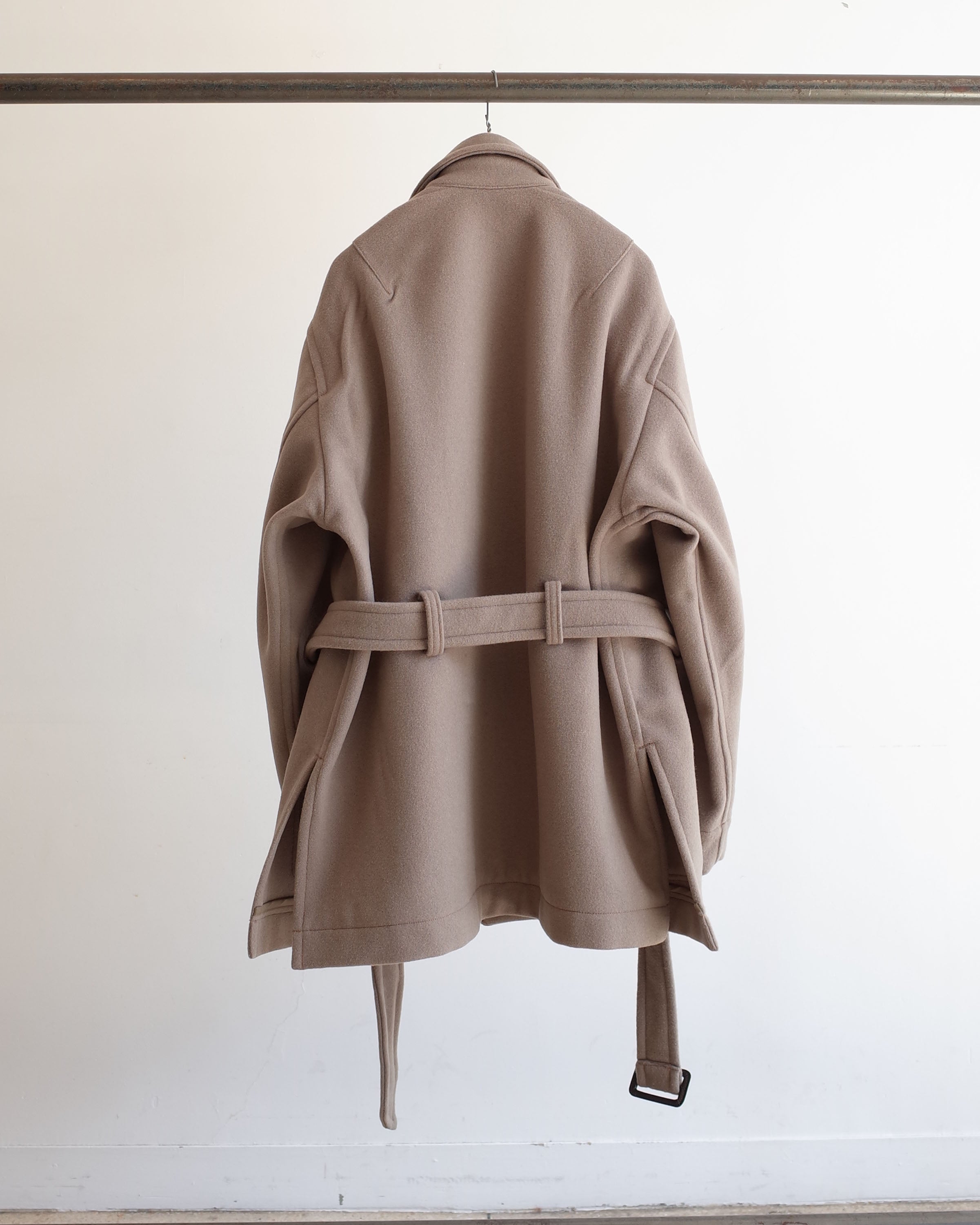 MELTON HALF JACKET(BEIGE) – ANCELLM