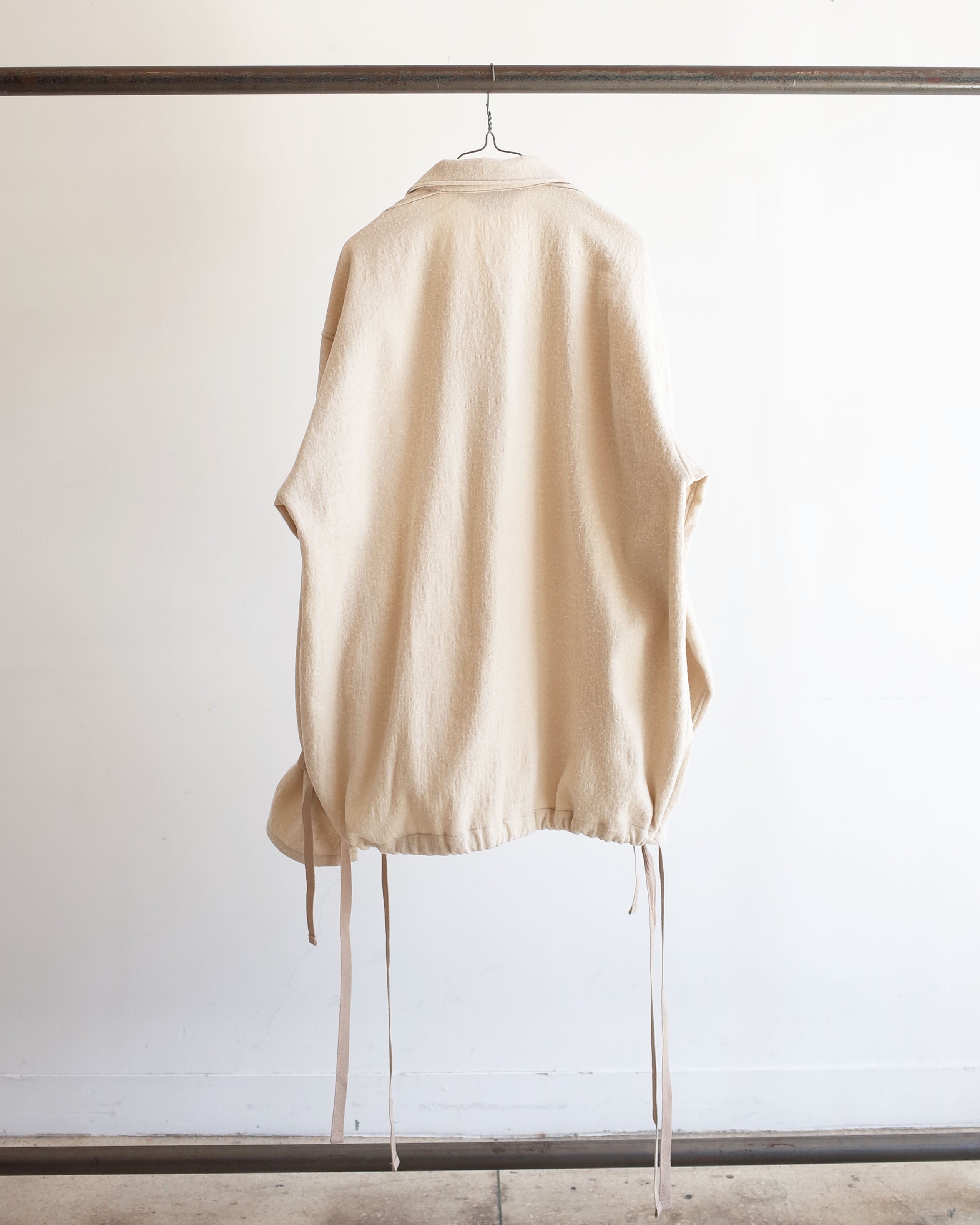 C/W NEP PULLOVER SHIRT(WHITE) – ANCELLM