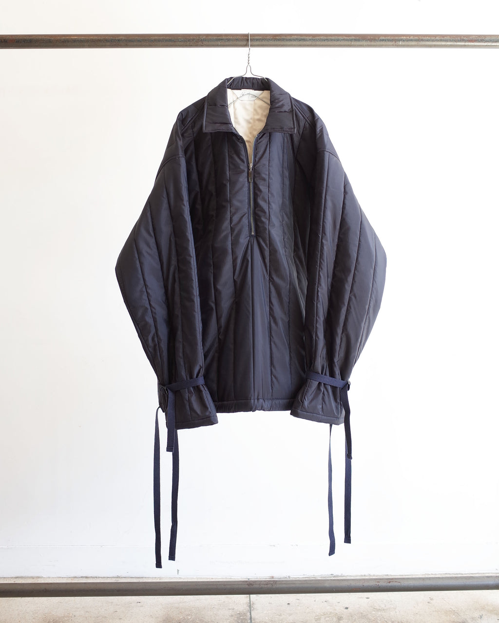 ANCELLM 21AW QUILTING OVER PONCHO (NAVY) - ポンチョ