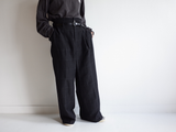 WINDOWPANE LONG LENGTH PANTS(BLACK)