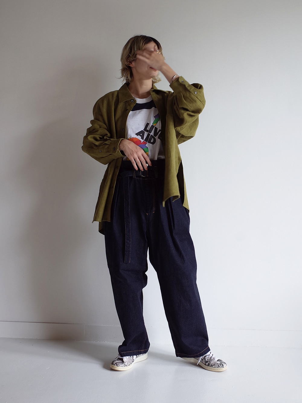 LINENSUEDE KIMONO SHIRT(GREEN) – ANCELLM LINENSUEDE KIMONO SHIRT(GREEN) – ANCELLM