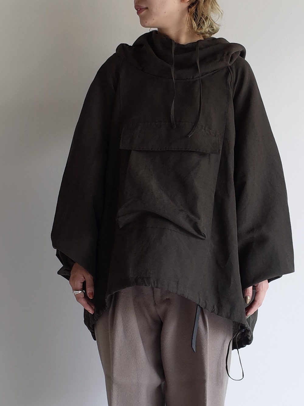 W/L PULL OVER SHIRT(OLIVE)