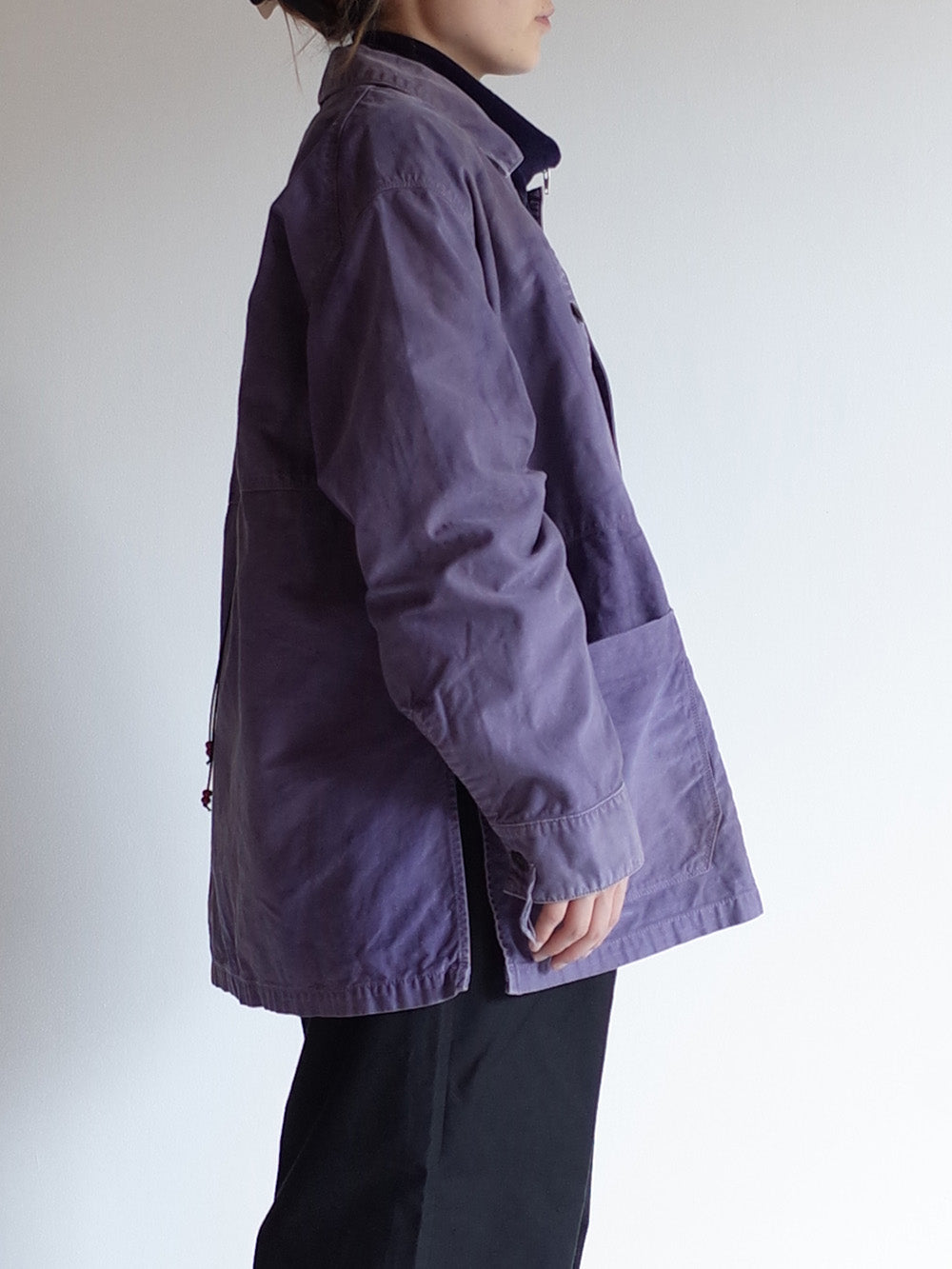 MOLESKIN COVERALL JACKET(DUSKY PURPLE)