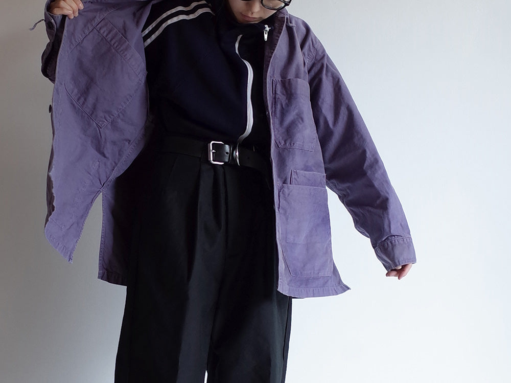 MOLESKIN COVERALL JACKET(DUSKY PURPLE)