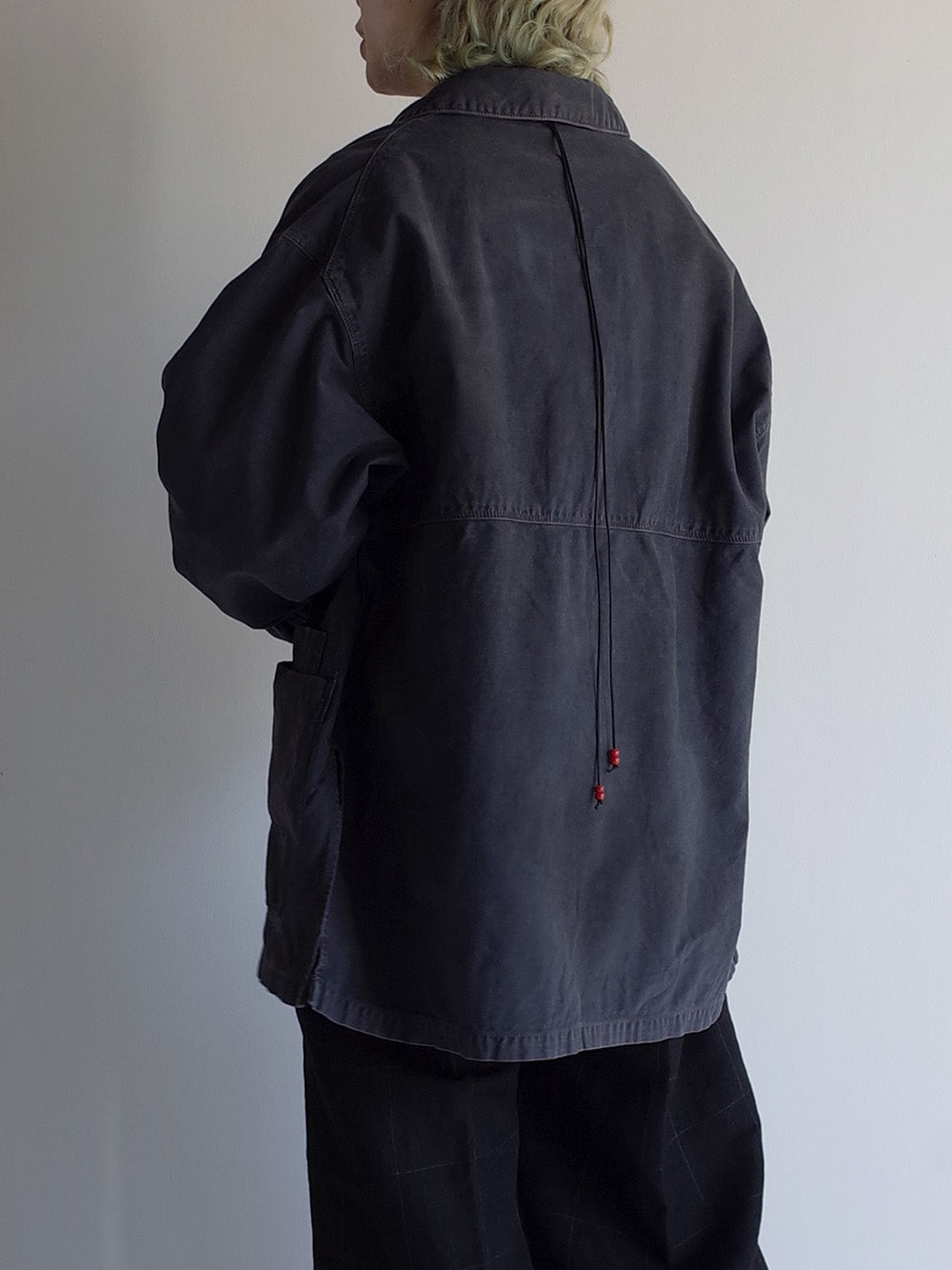 MOLESKIN COVERALL JACKET(BLACK) – ANCELLM