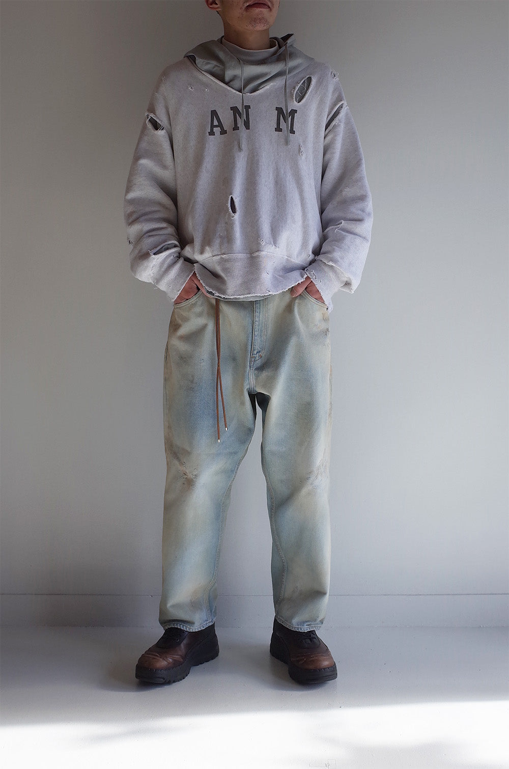 AGING SELVEDGE TAPERED 5P DENIM PANTS – ANCELLM