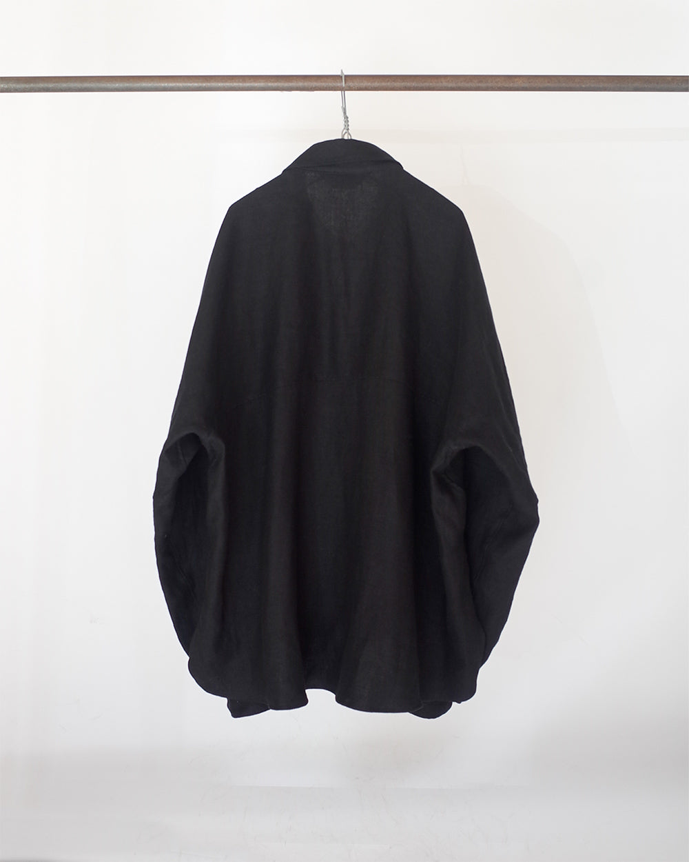 LINENSUEDE KIMONO SHIRT(BLACK)