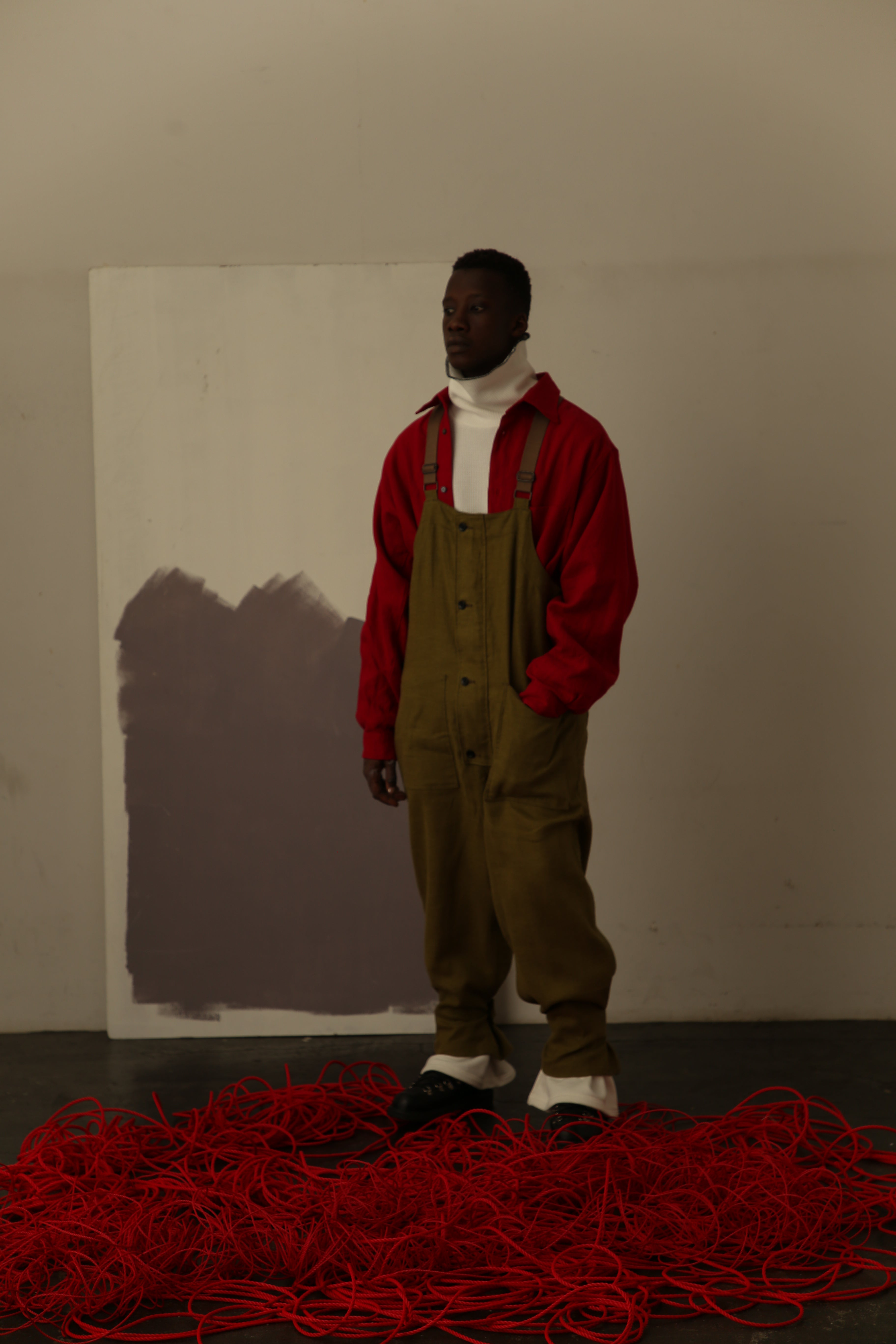 LINENSUEDE DECK PANTS(GREEN) – ANCELLM