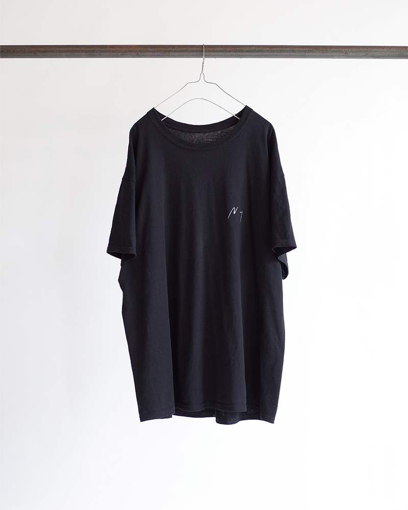 EMBROIDERY T-SHIRT(BLACK)