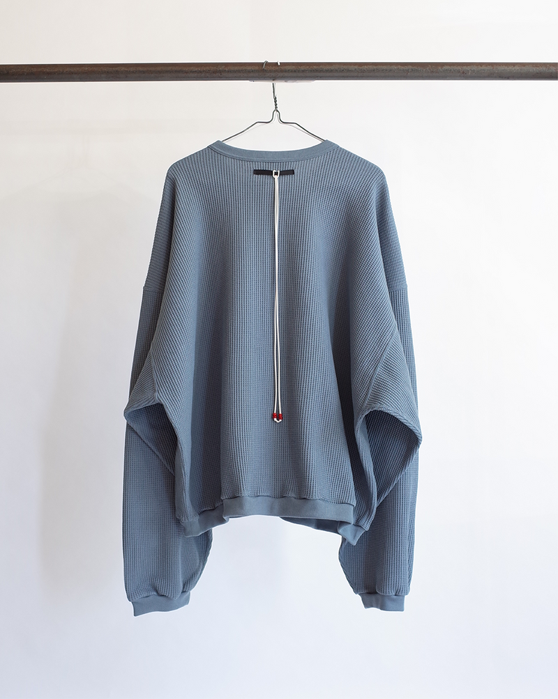 WAFFLE OVER LS(BLUE)